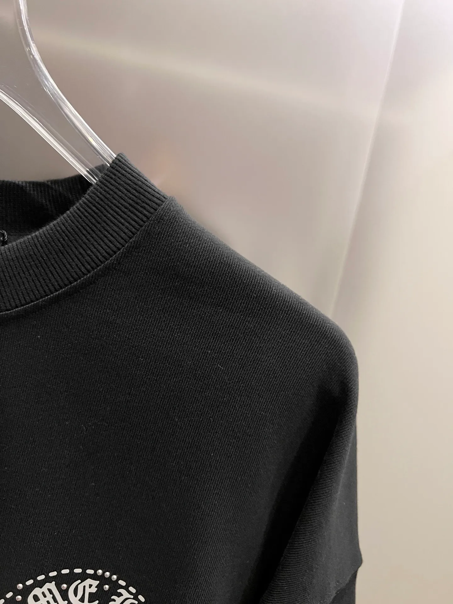 🅿️260 CH Crow 2025 autumn and winter new round neck long-sleeved sweatshirt, cross foam technology + Middle Eastern Australian diamond design technology, the real thing is great🔥Same style for men and women, loose version, size S M L XL XXL five sizes black white